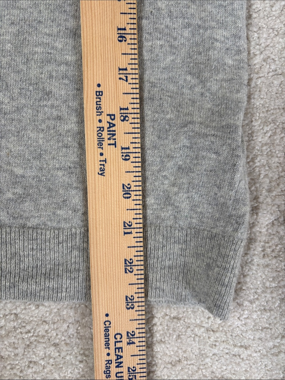 J crew Wool Rabbit Hair Blend Pear Gray Crewneck Sweater Embroidered Women’s XS - Picture 8 of 11